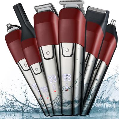 Электрическая машинка для стрижки волос 6-в-1 с цифровым дисплеем для точной стрижки, универсальная для всех ваших потребностей в укладке