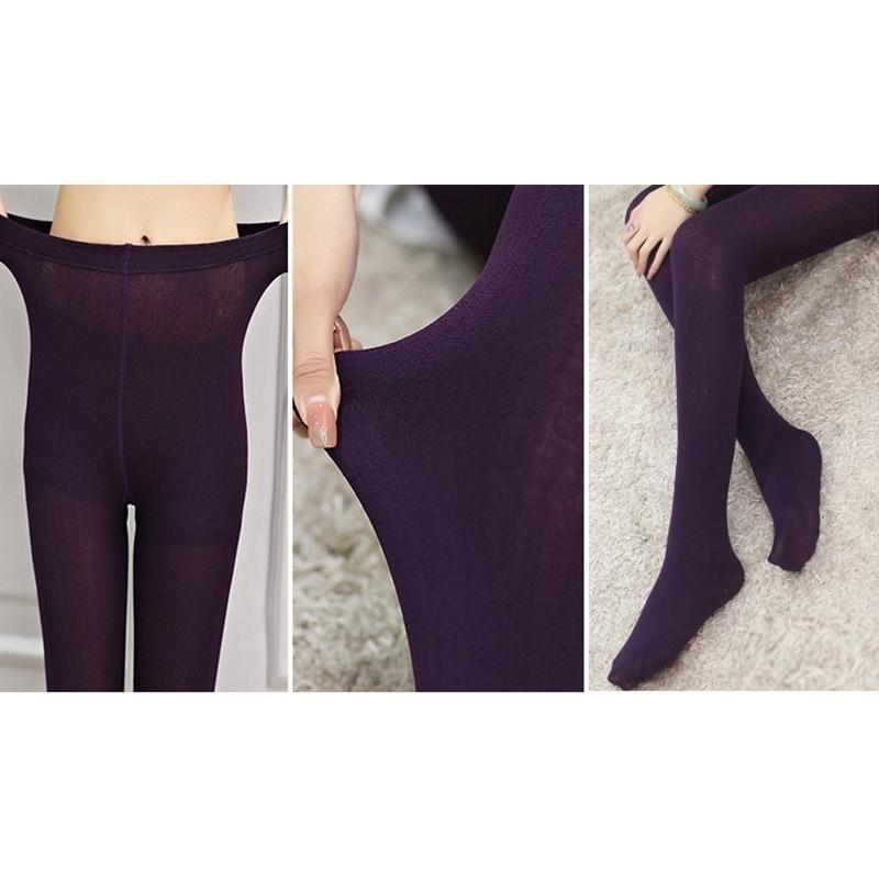 Модные толстые колготки на эластичной флисовой подкладке с начесом, теплые зимние брюки, теплые леггинсы