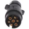 12V 7 Way Round Standard European Car Plug Connector 7 Pin Socket Plugs Trailers
