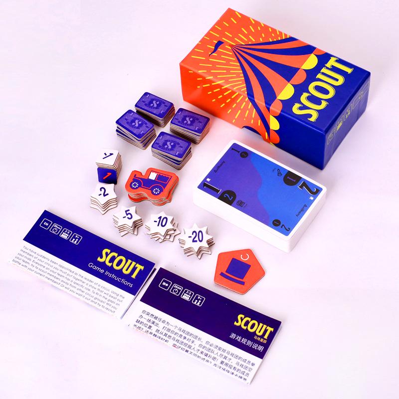 СКАУТ Поиск талантов в цирке: Карточная игра на 2-5 игроков для семейного веселья и вечеринок (Серия ХРЮШКА)