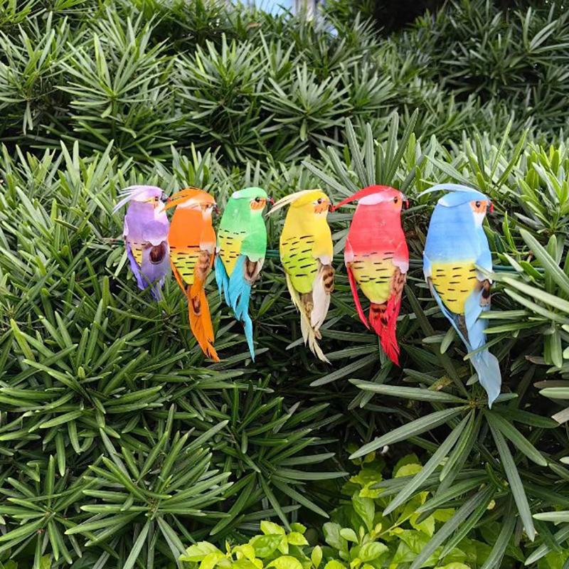 Творческий искусственный попугай, имитация пенопласта, животное, имитация перьев, модели птиц, сделай сам для свадебной вечеринки, украшения для дома и сада, декор
