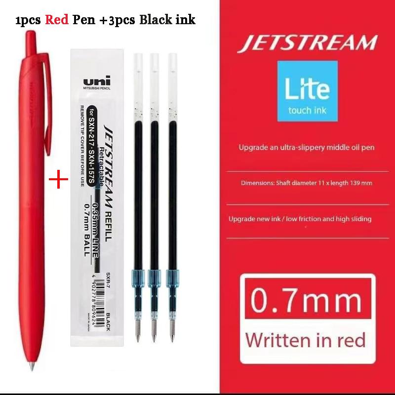 Японские Канцелярские Принадлежности Uni-ball Jetstream Lite Touch Гелевая Чернильная Ручка SXN-LS-05/07 Роллербол Обратно в Школу Плавное Письмо