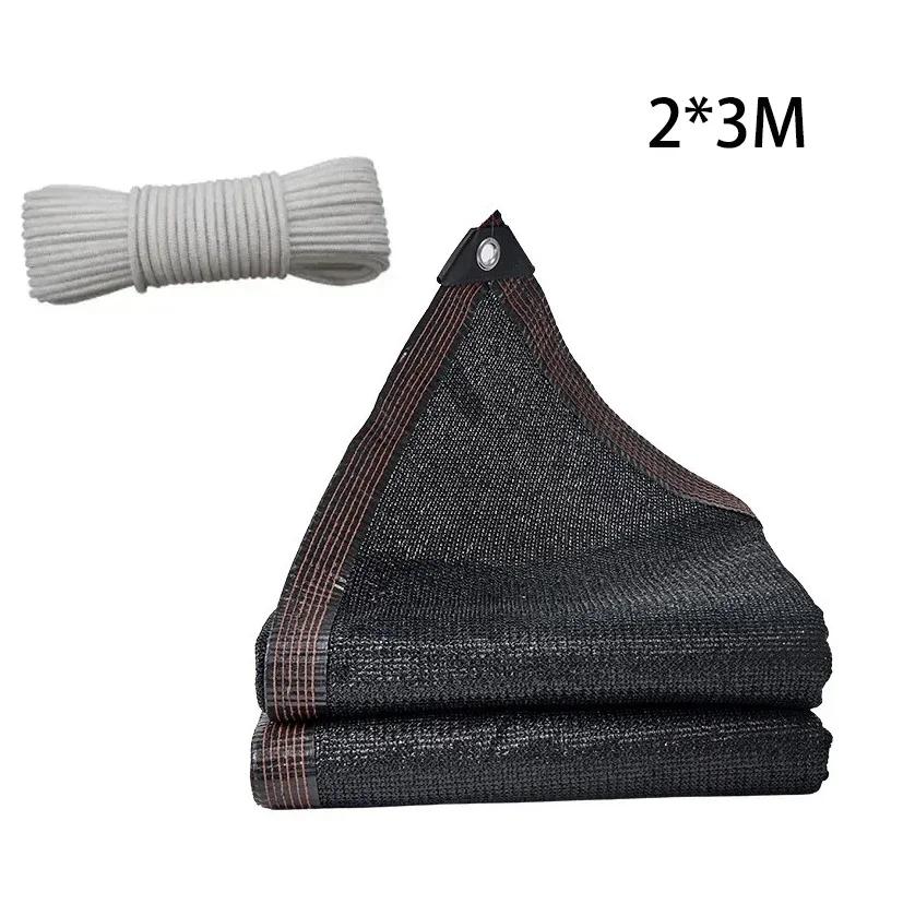 Садовая тентовая сетка для защиты от солнца, защитная сетка с люверсом, навес для растений, парус, уличная пергола, навес для автомобиля, терраса, солнцезащитная сетка