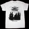 Редкая хлопковая футболка с коротким рукавом Darkthrone, базовая белая, все размеры, унисекс, S5060