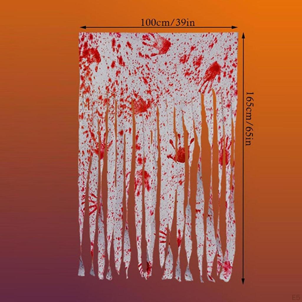 Хэллоуин Занавес для дверного проема Страшное украшение Жуткая ткань для праздника