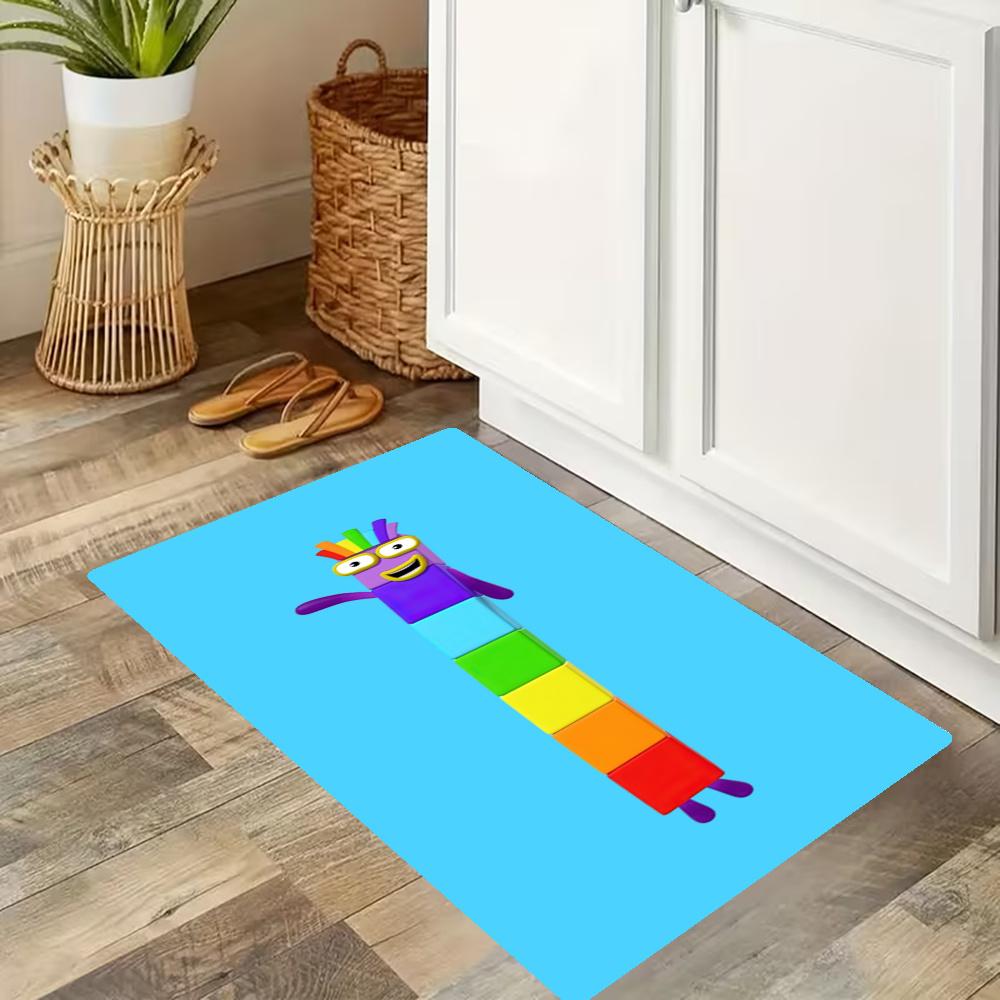 Numberblocks Kitchen Mats Durable Bathroom Pads Comfortable Rugs Carpets For Kitchen Home Office Sink Laundry Room Bathroom Decor