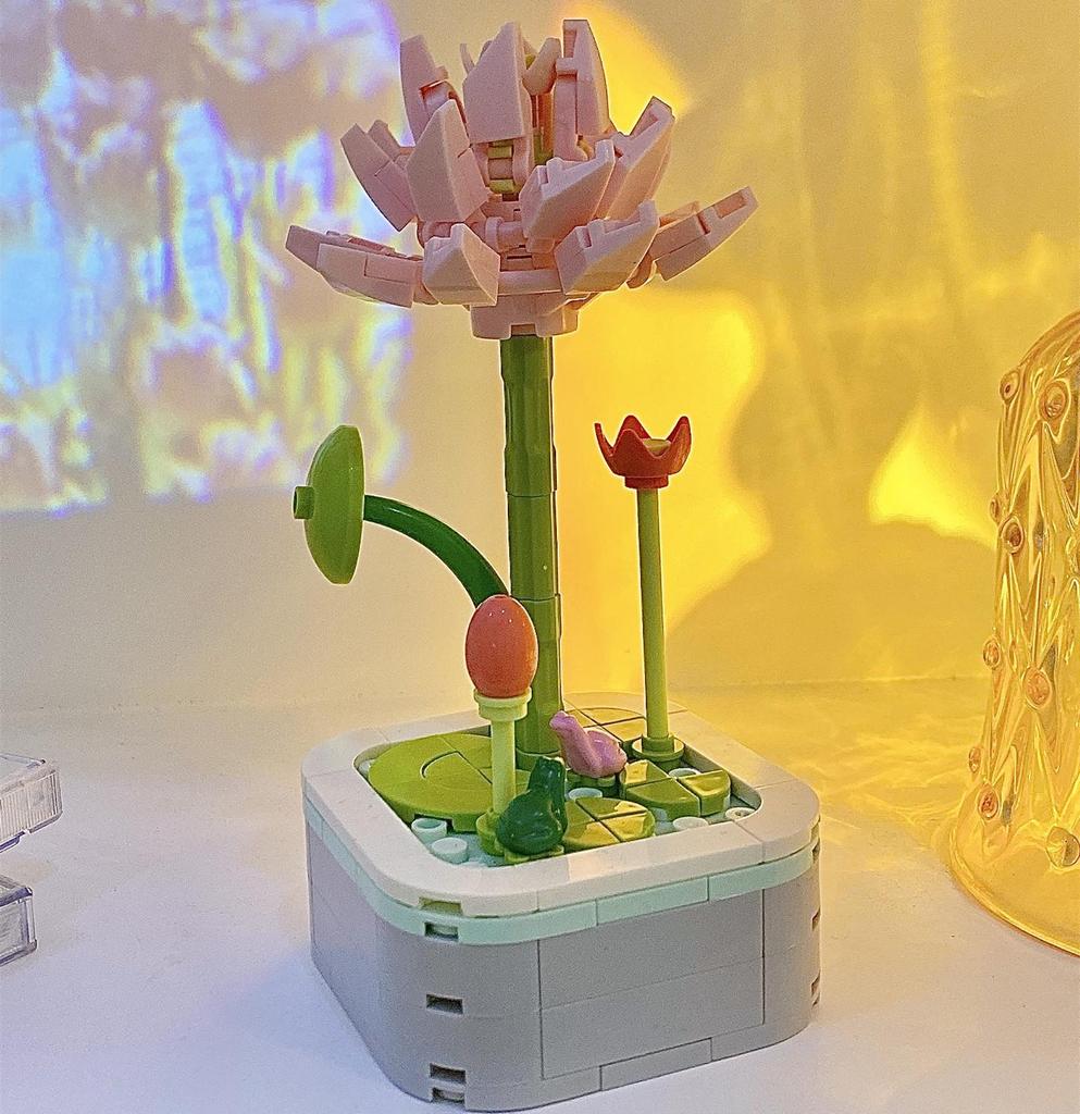 Lego-Compatible Succulent Potted Flower Building Blocks - Gifts for Children and Lovers