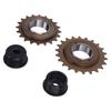 2pcs Electric Bike Freewheel with Black Drive Left Drive Flywheel Adapter Steel 20T 22T Flywheel for MY1016Z MY1016 MY1018 MY1020 Motor