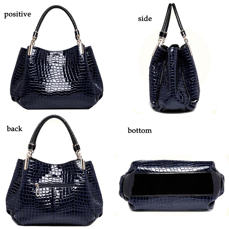 Bags Women Leather Handbags Luxury Ladies Hand Bags Purse Fashion Shoulder Bags Crocodile