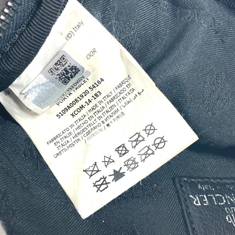 MONCLER logo tablet case Clutch bag Pouch Nylon blue/Black