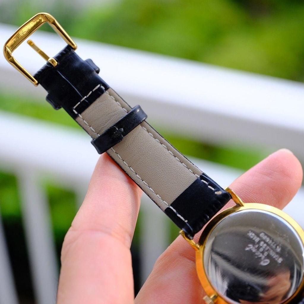 Used Working Royal Orient 19 Jewels Manual Wind Men's Watch Gold Color