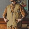 Мужской ретро-жилет для работы, спортивная куртка для кемпинга на открытом воздухе, жилет с несколькими карманами и жилет