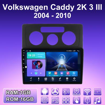 2 DIN Android автомобильное радио для Volkswagen Caddy 2K 3 III 2004 - 2010 мультимедийный проигрыватель головное устройство стерео GPS навигация WIFI 1+16 ГБ