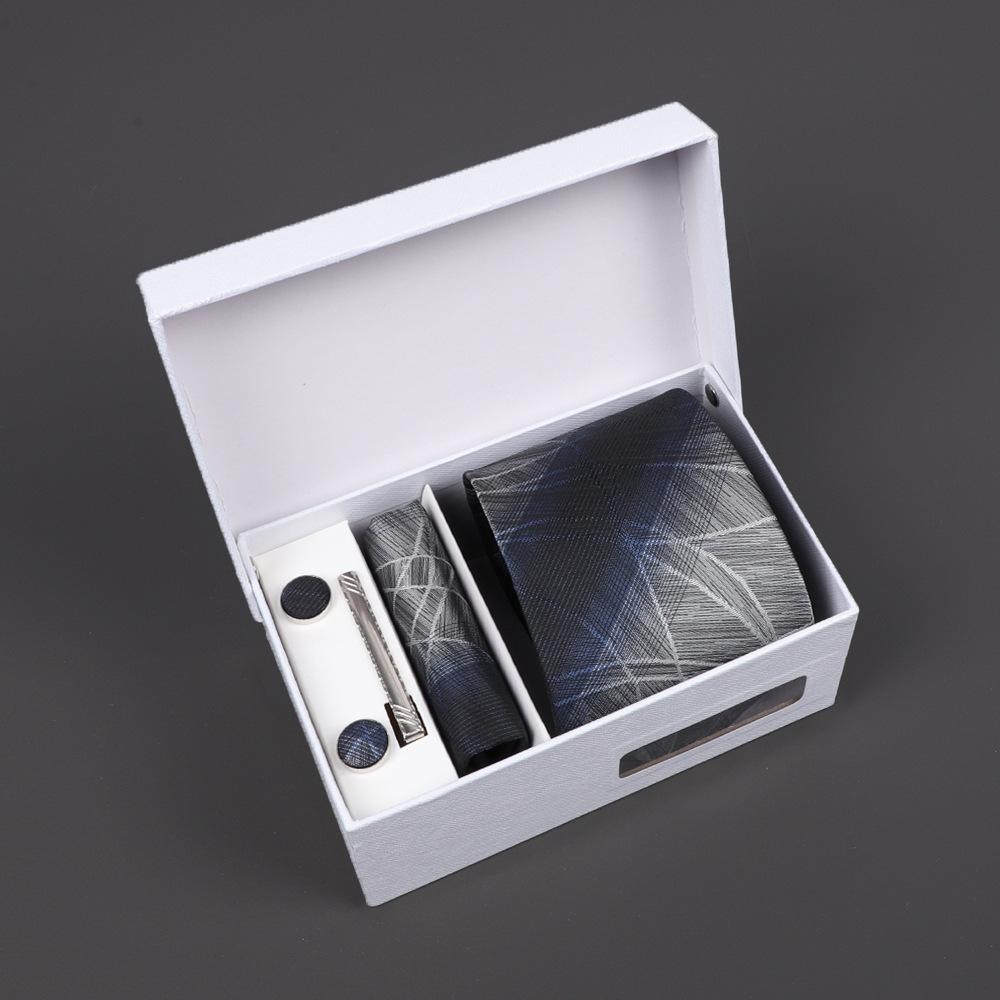 2025 Men'S Tie Premium Gift Box Jacquard Embroidered Tie Tie Logo Making