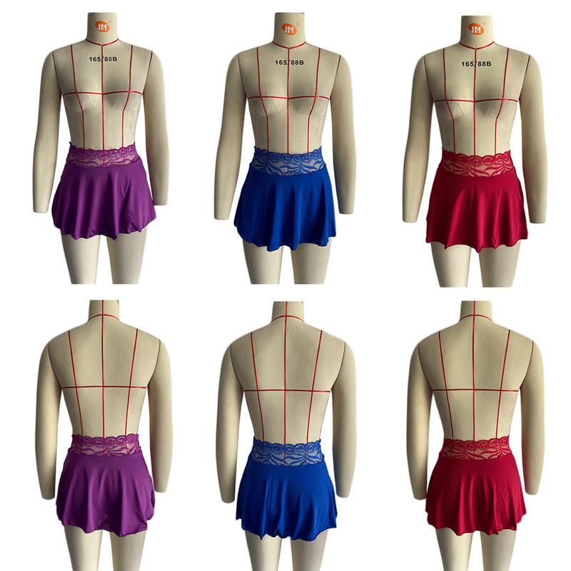 4 цвета, кружевная лоскутная женская модная юбка трапециевидной формы больших размеров, мини-сексуальная женская горячая юбка