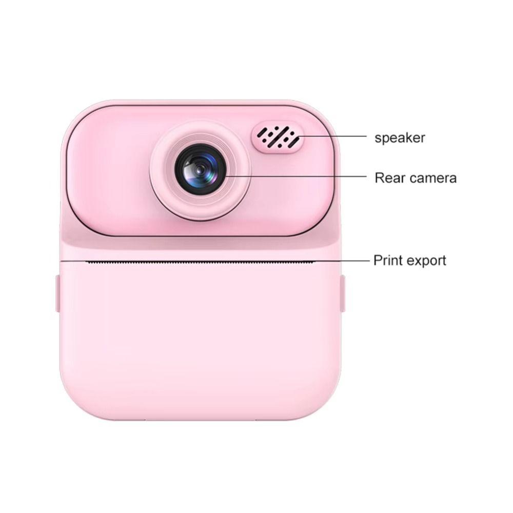Dual Lens Children Digital Camera with Print Paper Mini Instant Print Toys Birthday Gift