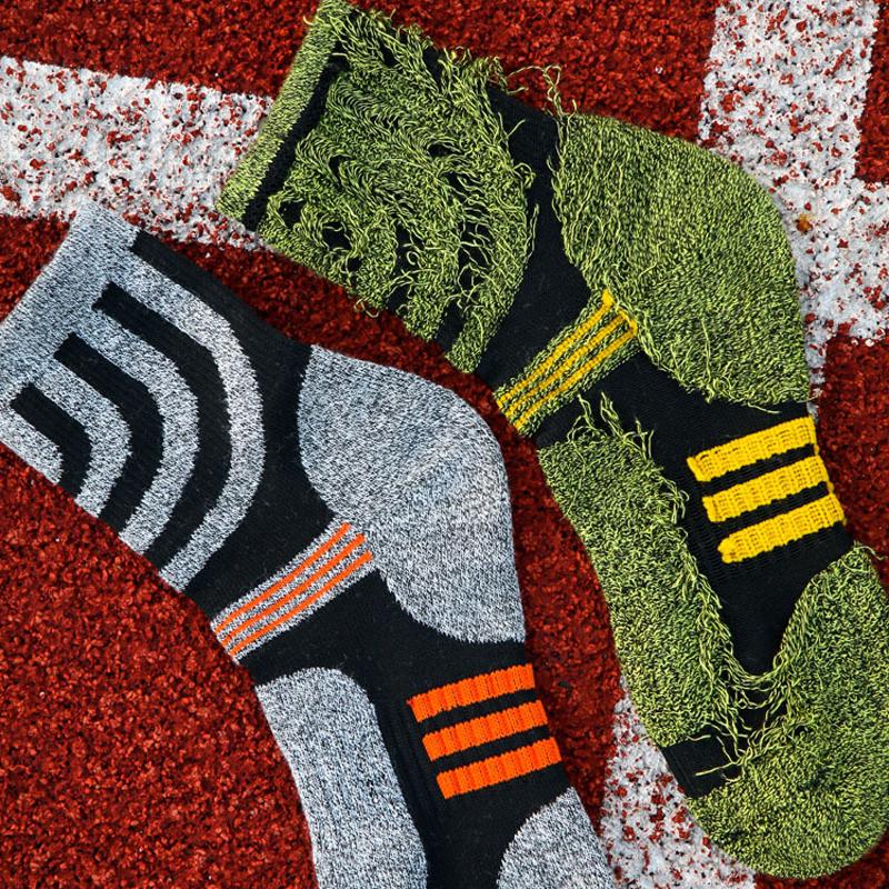 Новые уличные спортивные носки, хлопковые компрессионные носки для мужчин, модные толстые деловые мужские носки