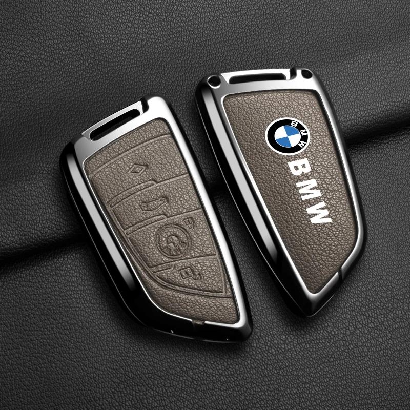 Car Sticker Hot 2025 Car Key Case Cover Shell Holder Full Protector For BMW X1 X3 X5 X6 X7 1 3 5 6 7 Series G20 G30 G11 F15 F16