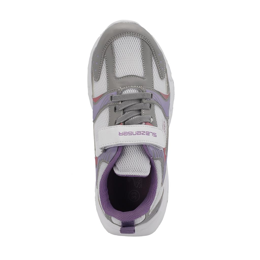 KENDALL-Grey / Fuchsia Kids Sneakers