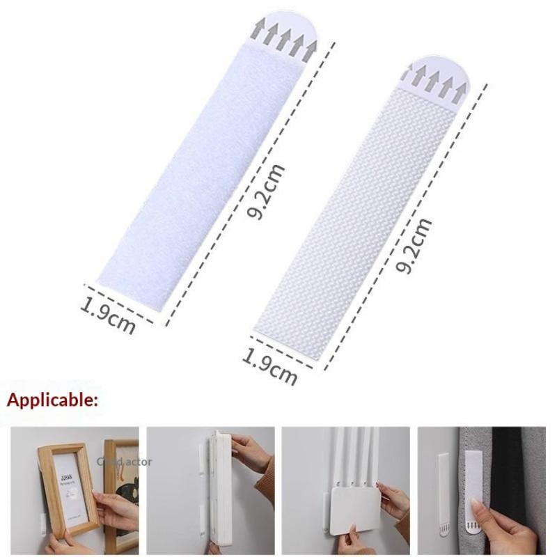 4/12pcs Tape Double Sided Strips Adhesive Hanging Mounting Picture Wall Stickers Sticky Removable Duty Heavy Pads Sticker Poster