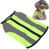 Pet Night Safety Clothing Glowing Jacket Lightweight Reflective Vest Zipper for DogsFluorescence Green S