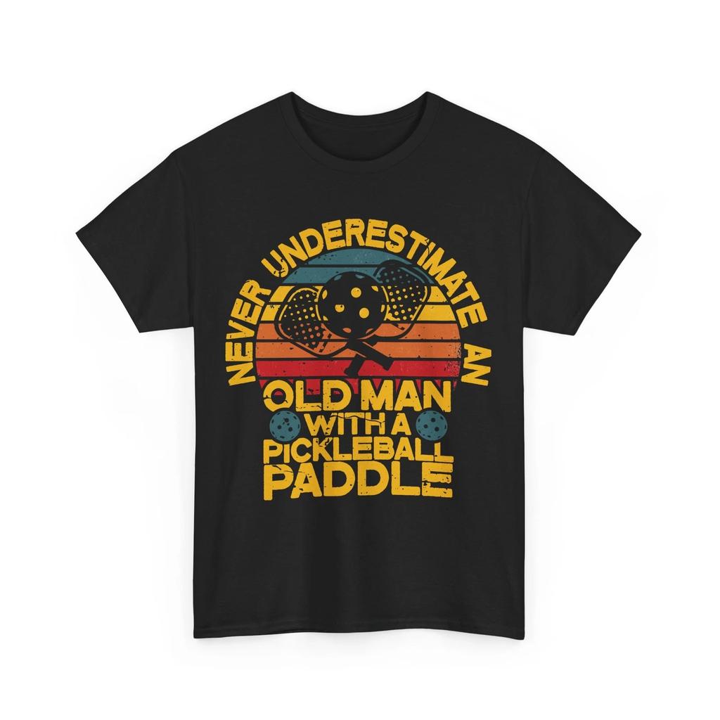 Never Underestimate an Old Man With a Pickleball Paddle Vintage Shirt