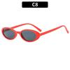 New Small Frame Sunscreen Glasses  Oval Women'S Sunglasses Uv400 Retro Color Glasses Outdoor Sports Cycling Sunglasses