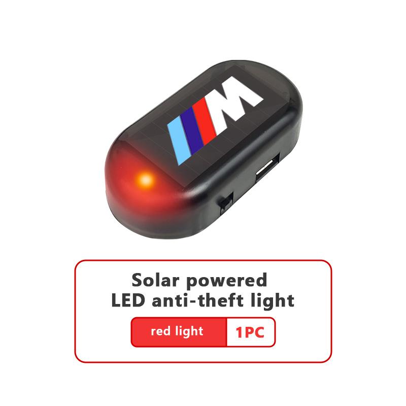Solar Powered Car Fake Security Light LED Caution Lamp Alarm Lamp For BMW 1 3 5 7 Series M F01 F20 F10 F13 E52 E53 E60 E93