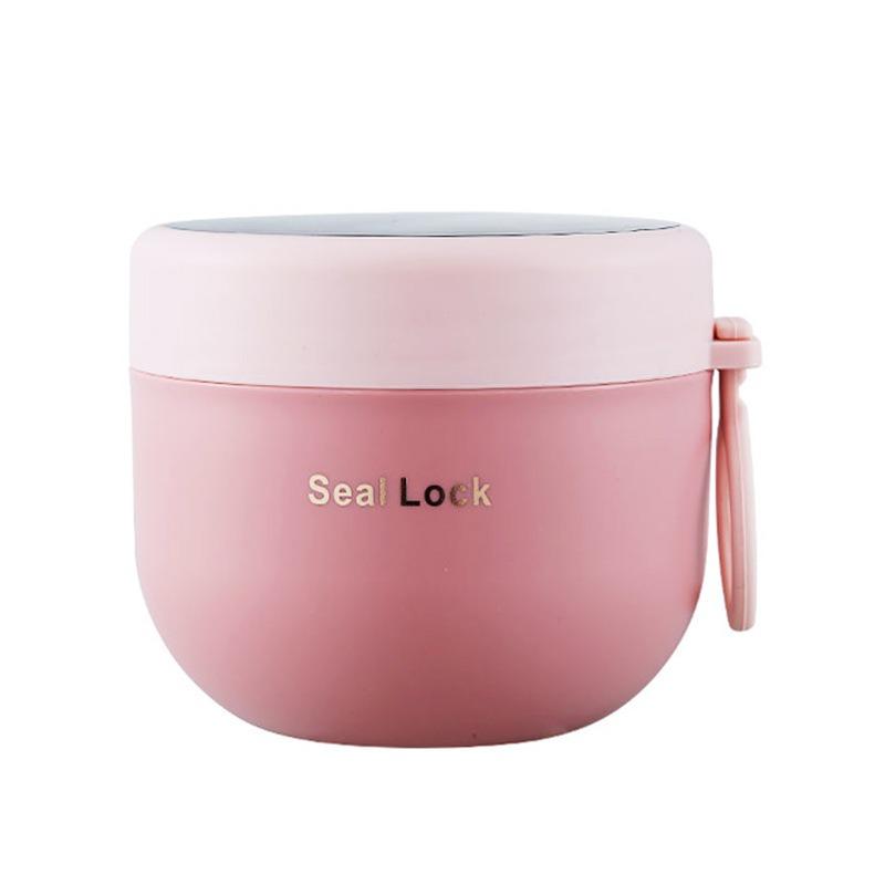 Insulated Bowl Single-layer Breakfast Cup Portable Fresh-keeping Bowl Small Lunch Box