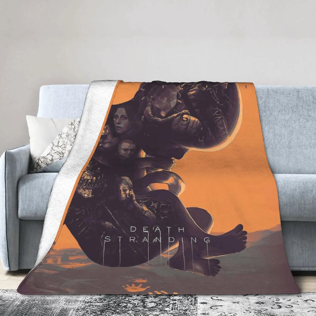Death Stranding Plush Blanket for Kids and Adults Soft Flannel Throw Blanket for Bedroom Custom DIY Quality Bedspread Gift