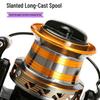 Рыболовная катушка с наклонной шпулей для дальнего заброса, полностью металлическая шпуля, штанга шпули, модель 9000-12000