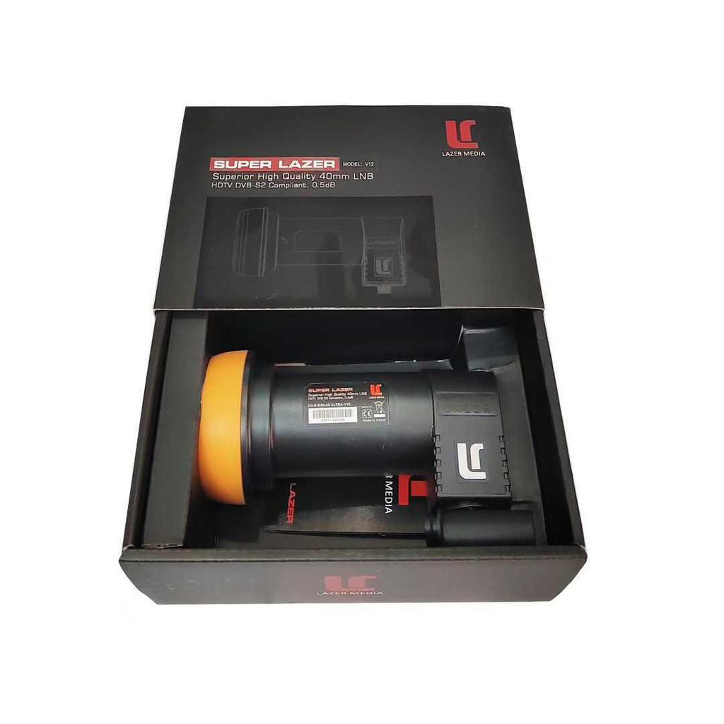 Высокогейновый малошумящий двойной гетеродинный LNB Ku-диапазона 9750/10600 с одним выходом - 'Большая Черная Голова' Downconverter