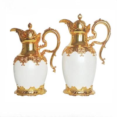 500/800 мл арабский узорчатый чайник для отеля и ресторана вакуумный термос портативный металлический гальванический термос термокувшин