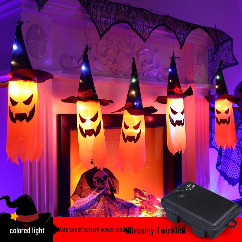 New Halloween LED Ghost Hanging Lights for Halloween Decor