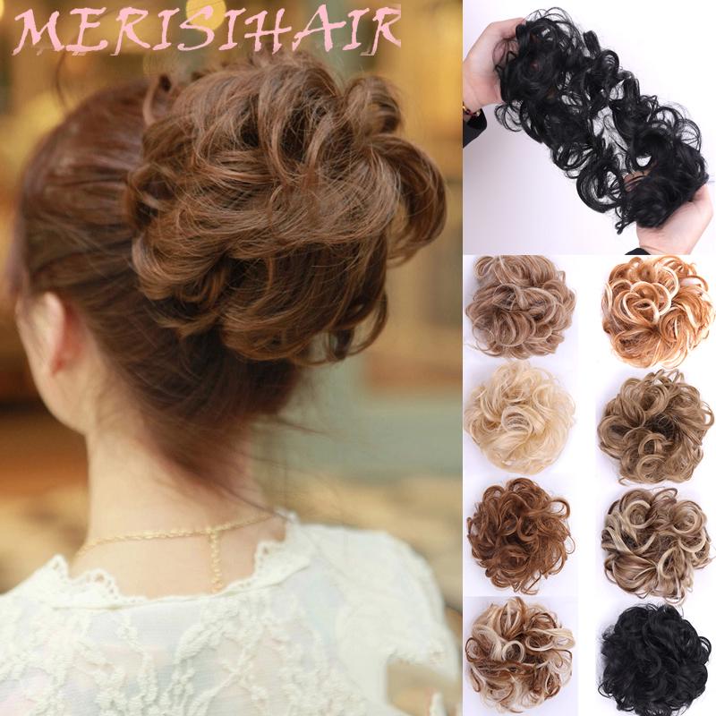 Женские синтетические грязные шиньоны, подушечки для волос в виде пончиков, эластичная веревка для волос, резинка для наращивания волос