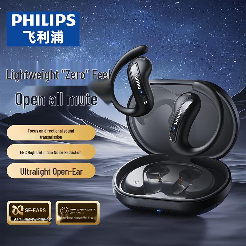 Спортивные Bluetooth-наушники Philips с открытым ухом и костной проводимостью