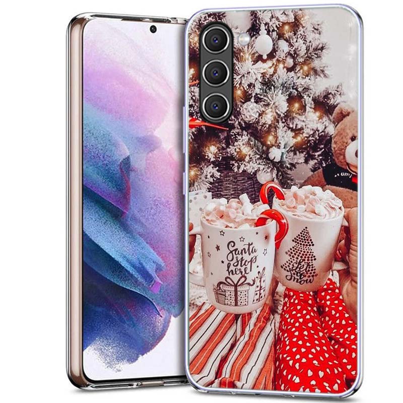 Зимний Кофе Рождественский Чехол для Телефона для Samsung A17 A37 A57 A55 A35 A25 A15 A54 A14 A24 A34 A13 A23 A33 A53 A07 A05S A04S A03 A73