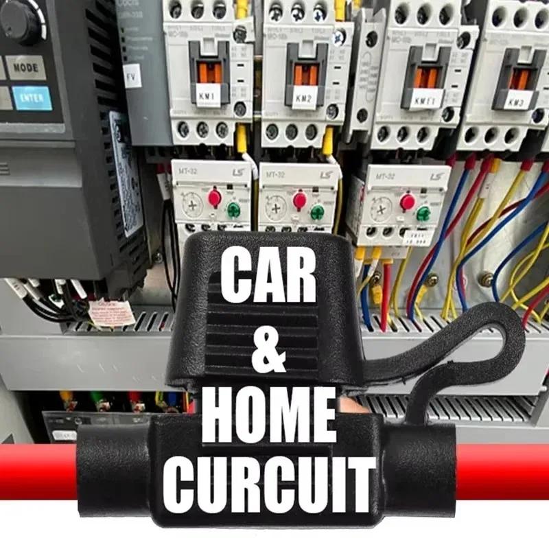 Автомобильный держатель предохранителя Водонепроницаемый мини-адаптер с лезвием Брызгозащищенная коробка для 12V 30A Встроенный разъем выключателя Разъем предохранителя с защитой от влаги