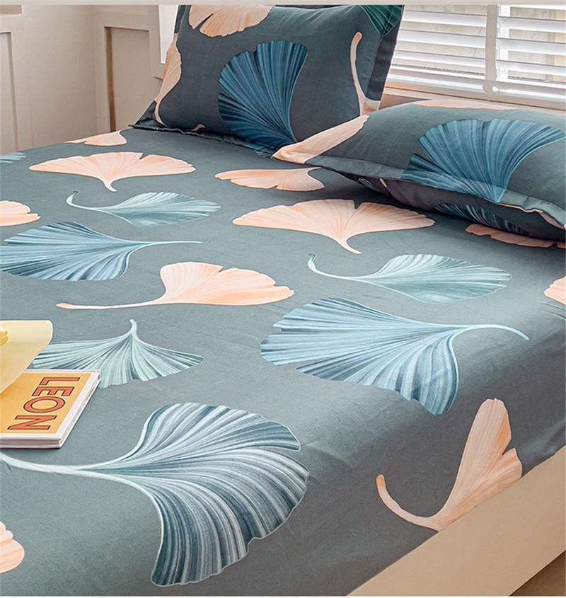 Покрывало Bonenjoy, простой стиль, простыня на наматраснике с принтом, матовая простыня, мягкое постельное белье с подсветкой(Нет наволочки)