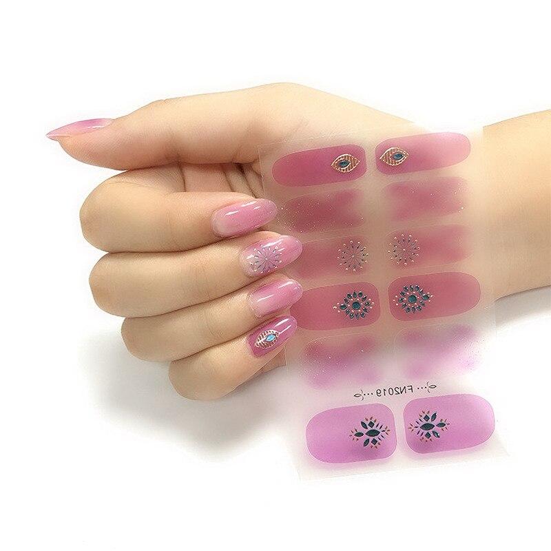 Наклейки для ногтей, бронзирующие, модные, с полным покрытием, наклейки для ногтей, маникюрные летние простые наклейки для ногтей, аксессуары для искусства, сделай сам, инструмент