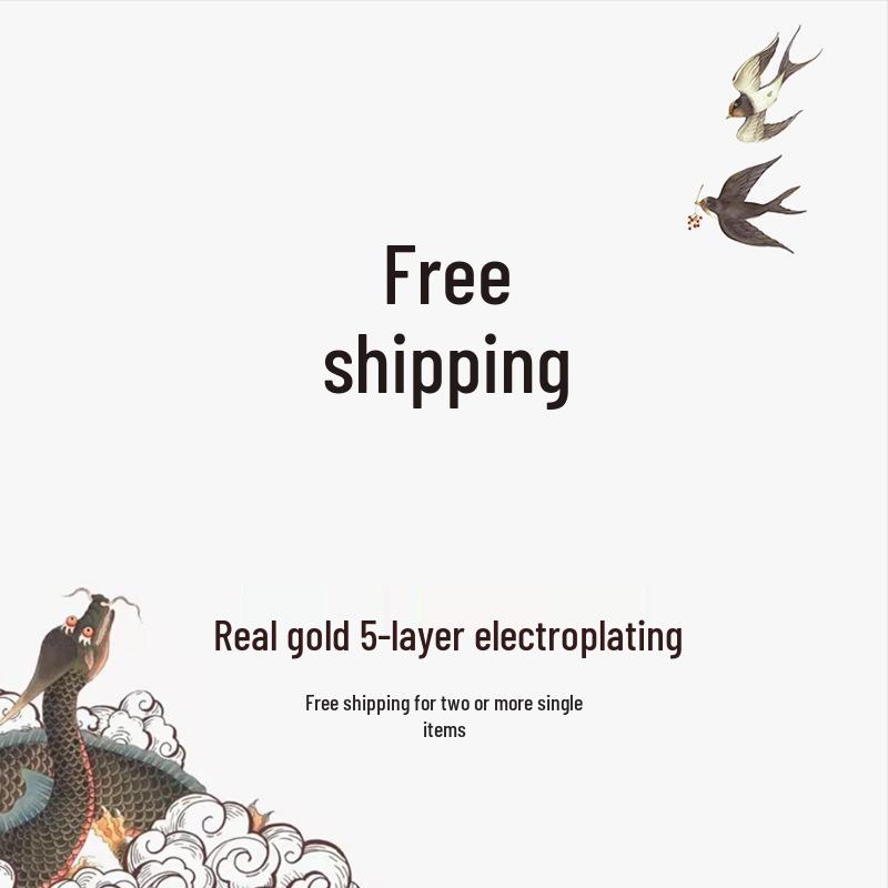 2023 Весна/Лето Позолоченное Ожерелье с Подвеской в виде Лотоса и Кисточкой из Имитации Нефрита с Высокой Стойкостью Цвета