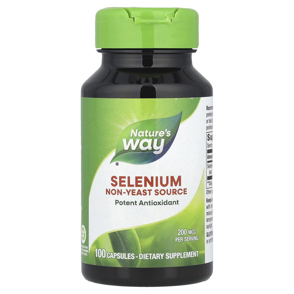 Nature's Way Selenium, 200 Mcg, 100 Capsules