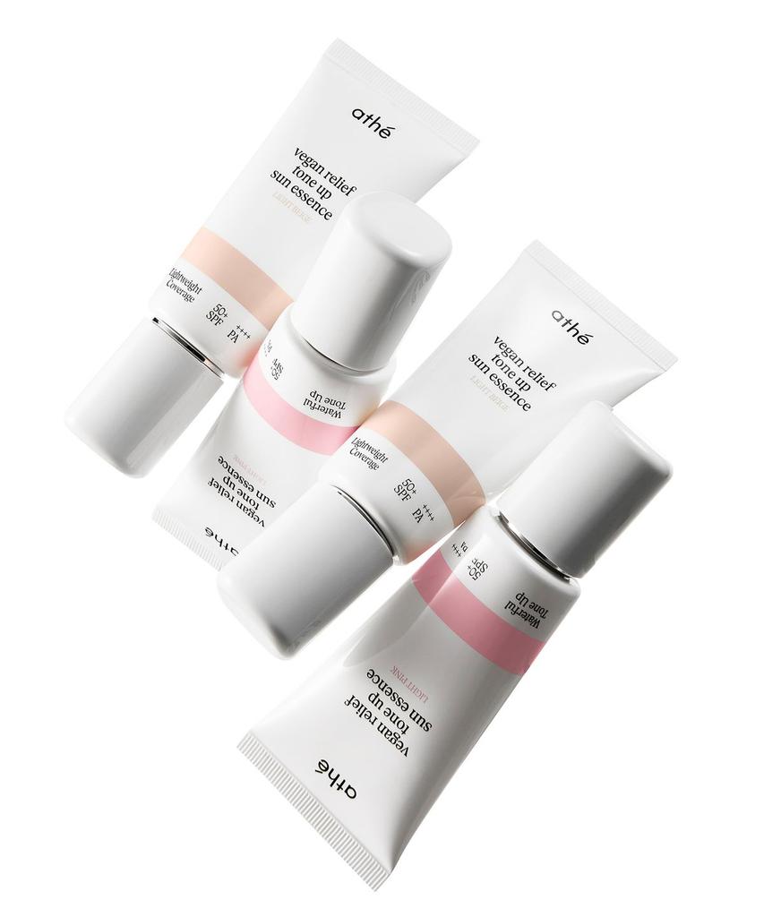 Vegan Relief Tone-Up Sun Essence 50ml SPF50+ PA++++ Light Pink / Light Beige (Select 1)