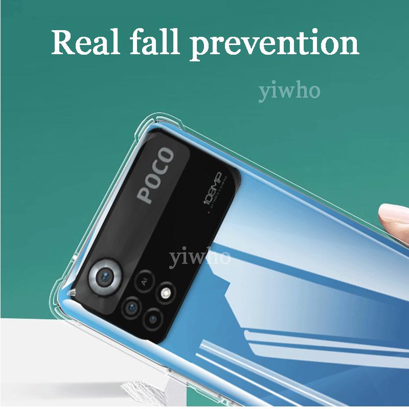Роскошный прозрачный мягкий силиконовый чехол для Xiaomi Poco X4 Pro, ударопрочный прозрачный чехол для мобильного телефона Pocox4 X4Pro 5g, задняя крышка