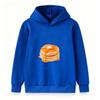 Kids Boys Girls Pullover Hoodie, Cute Pancake Time Food Print Sweatshirt, Casual Long Sleeve Warm Hooded Top for Daily Wear School Trip Holiday Gift