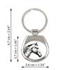Selle Francais - Keychain with a Horse, Keychain with a Print, Personalized Pendant from the Art-Dog Brand