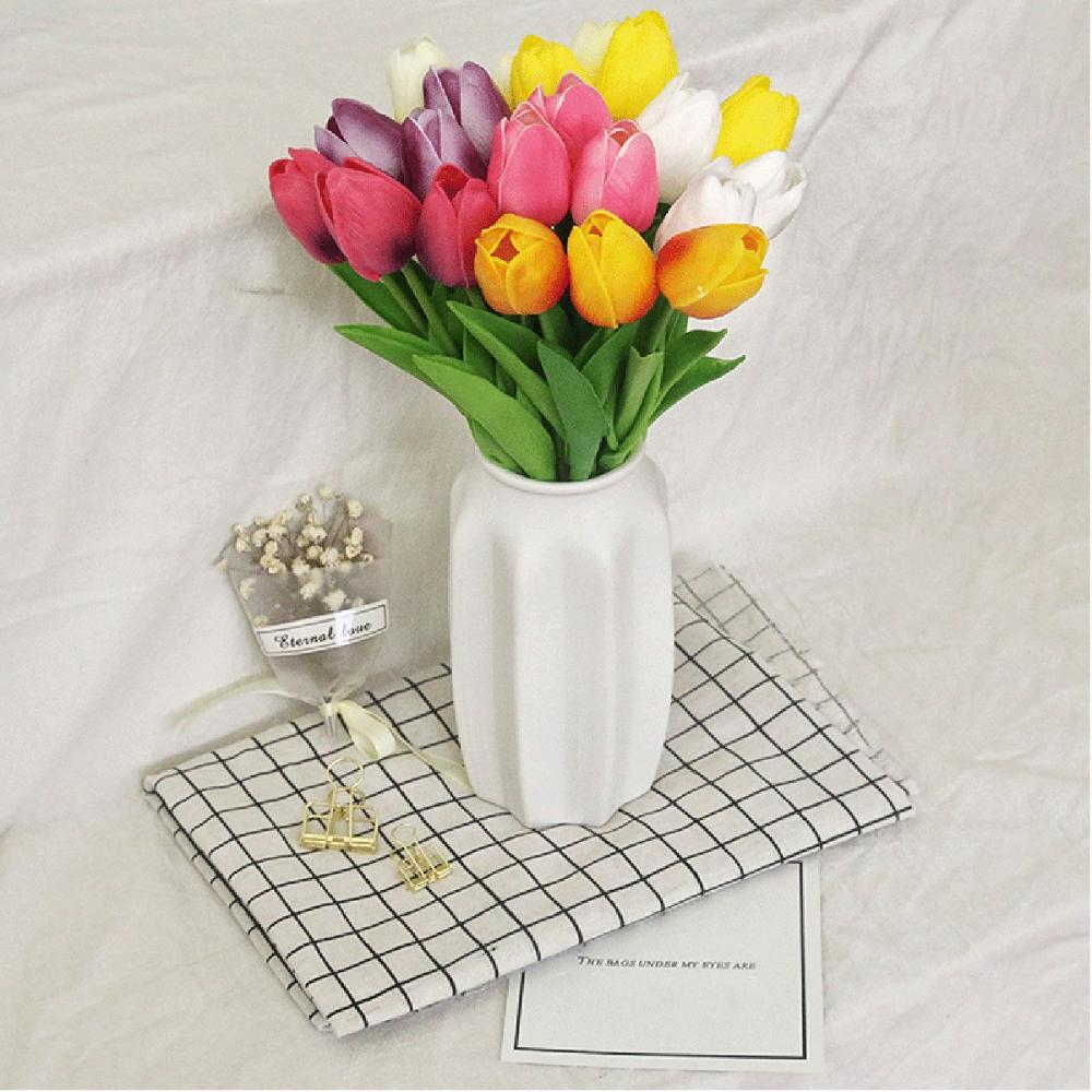 Wreath 5pcs Wedding Home Decoration Garland Fake Flowers Artificial Plant Tulipanes Tulip