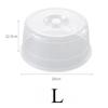 Large Microwave Splatter Cover Lid with Steam Vent Fresh Keeping Kitchen Stackable Sealing Disk Cover Universal Plate Bowl Cover