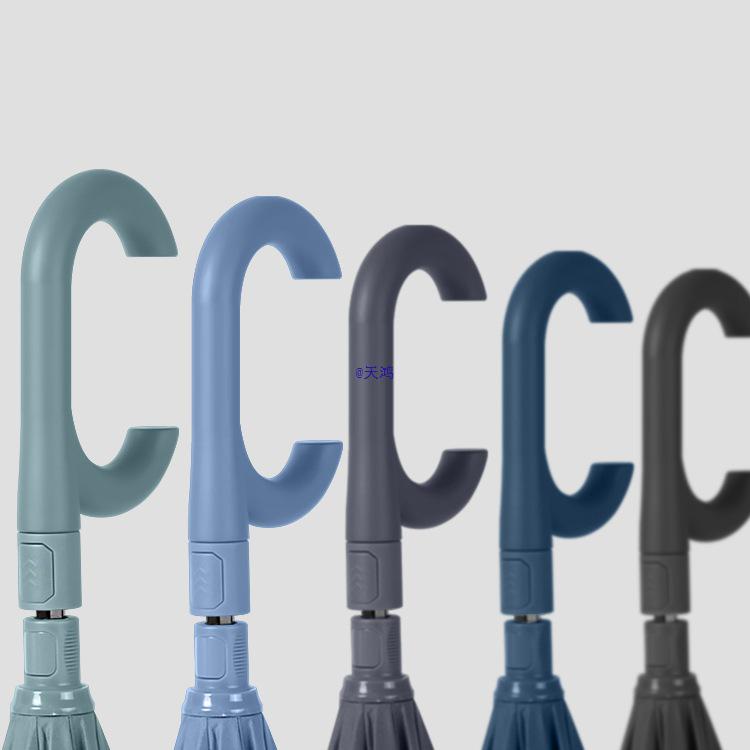 Очень большой ветрозащитный зонт-наоборот: Длинная ручка, двойное использование для солнца и дождя, идеально подходит для ношения в машине и использования двумя людьми