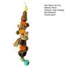 Hanging Bite Resistant Scratch-proof Anti-fade Anti-broken with Bell Star Fruit Pineapple Parrot Toy
